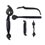 Wrought Iron Passage Door Thumb Latch Set - 9"