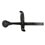 Wrought Iron Passage Door Thumb Latch Set - 9"