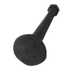 Wrought Iron Carriage Bolt w/ Square Nut - 1/4 x 5"