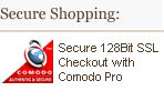 Secured Shopping with 128Bit Comodo InstantSSL